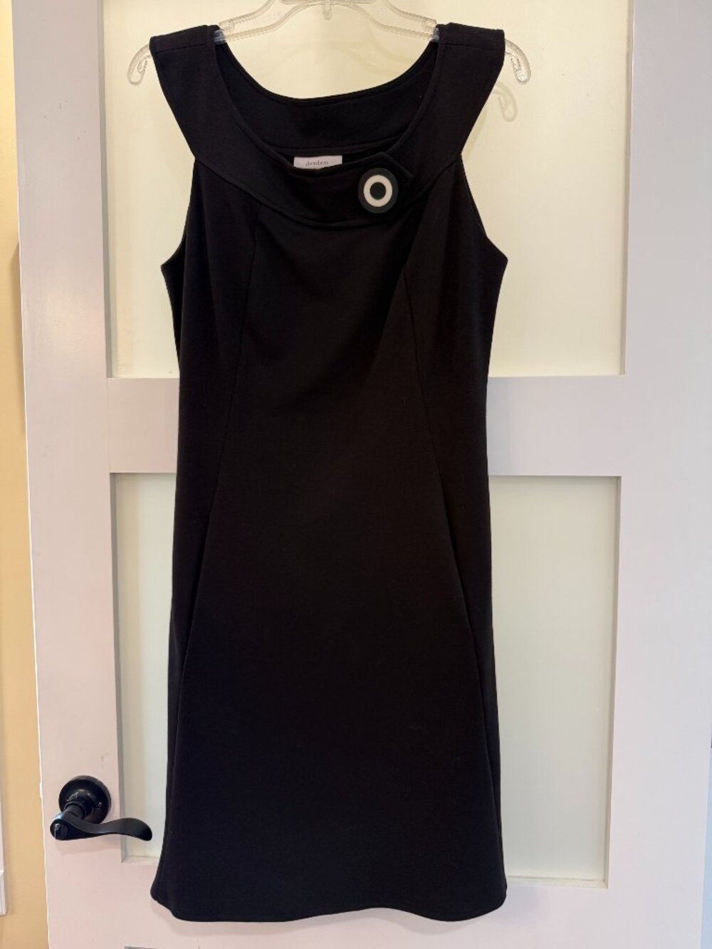 Dress Barn Black Sleeveless, Layered Cocktail Dress